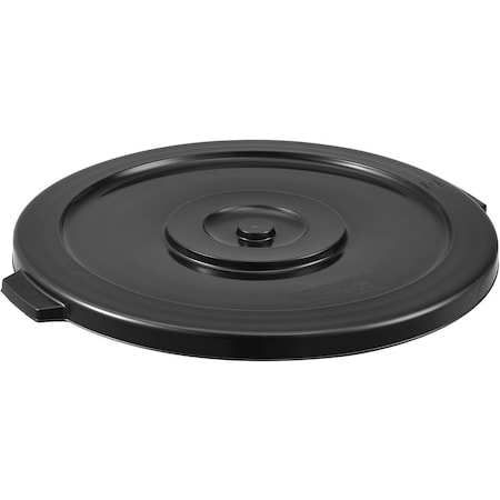 Global Industrial Flat Lid, Black, Plastic 240463BK